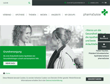 Tablet Screenshot of pharmasuisse.org